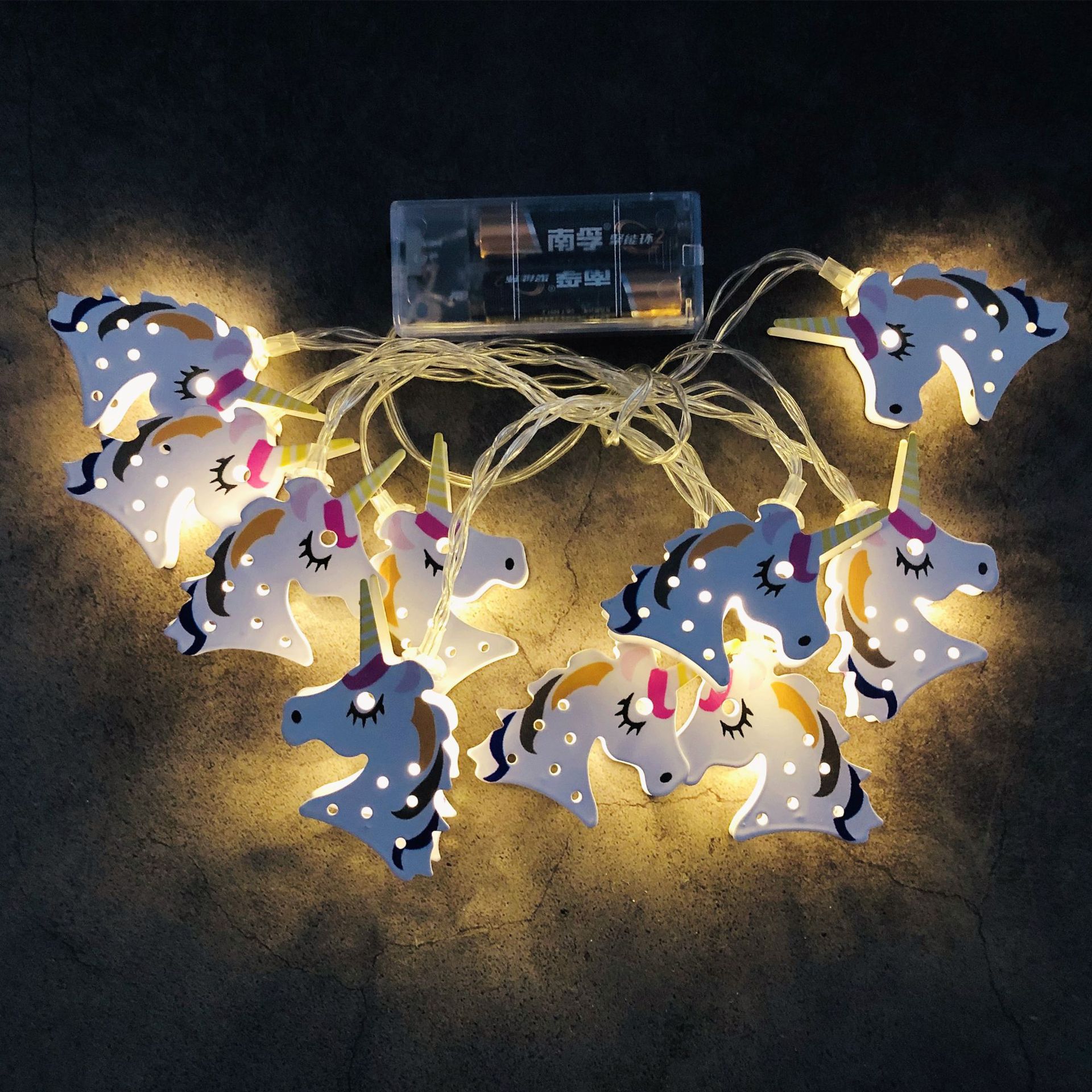 Fairy Light Iron Art Unicorn Light String USB Christmas Birthday Party Room Courtyard Decorative Lights