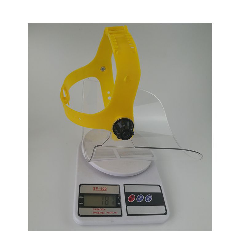Linyi head-mounted lightweight PC face screen anti-impact small plexiglass electric welding protective face shield