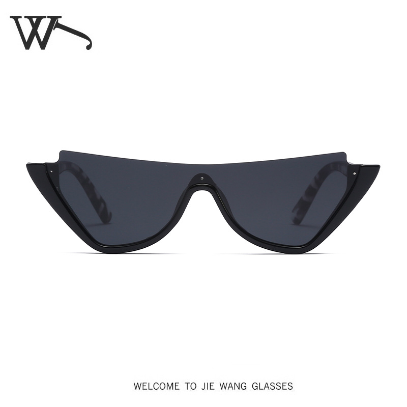 New Connected Sunglasses Half Frame Men's Sunglasses Women's Cat Eye Glasses