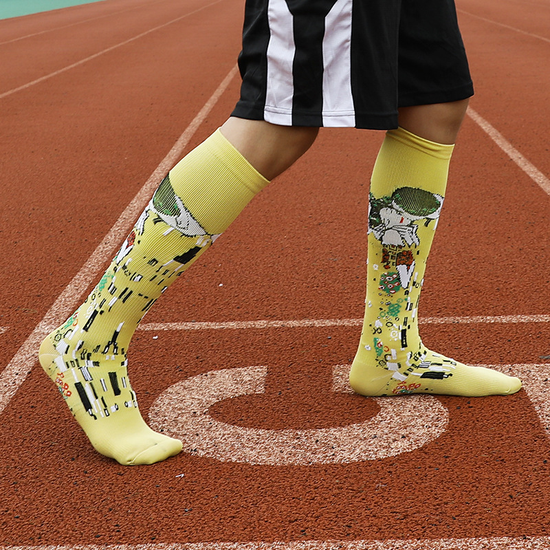 Socks, spring new socks, couple oil painting famous painting mid-calf socks, cartoon thick socks
