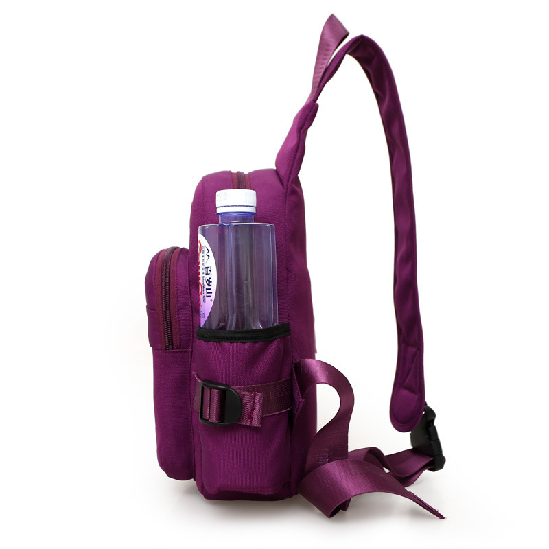 Chest bag women's chest bag women's outdoor sports bag single shoulder crossbody canvas multifunctional bag crossbody