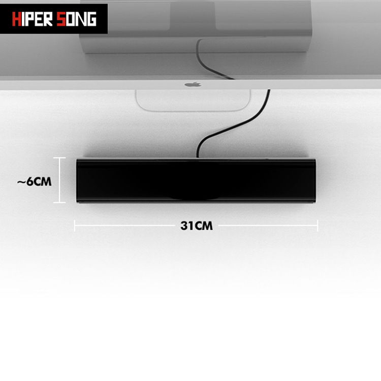 USB2.0 Portable Long Sound Bar Computer Speaker Private Mold Multimedia Home Notebook Small Audio Stereo