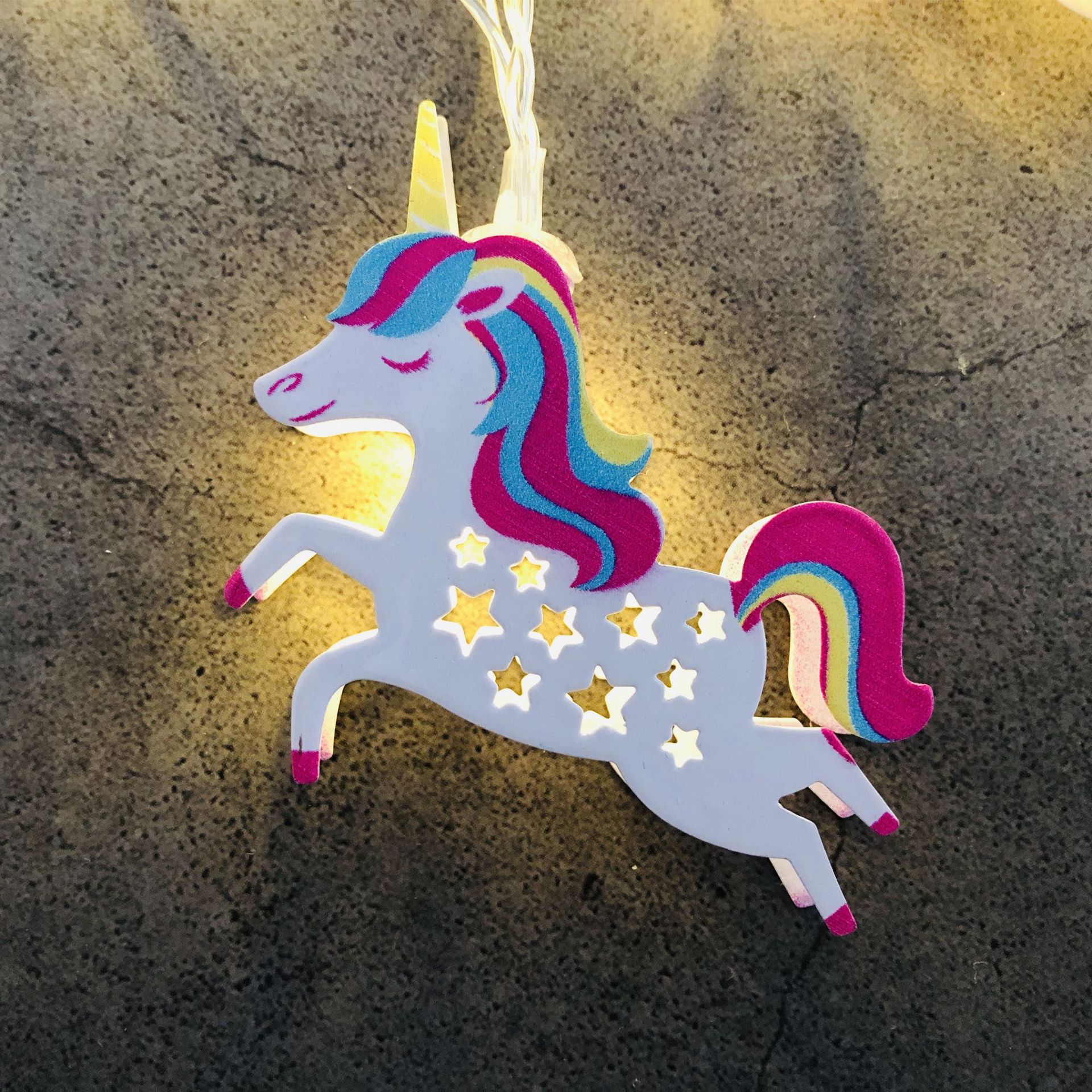 Fairy Light Iron Art Unicorn Light String USB Christmas Birthday Party Room Courtyard Decorative Lights