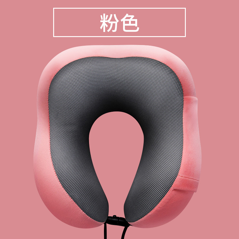 U-Shaped Pillow Memory Foam Travel Pillow Neck Protection Pillow Car Airplane Nap Pillow Neck Protection Magnetic Cloth U-Shaped Pillow Midday Rest