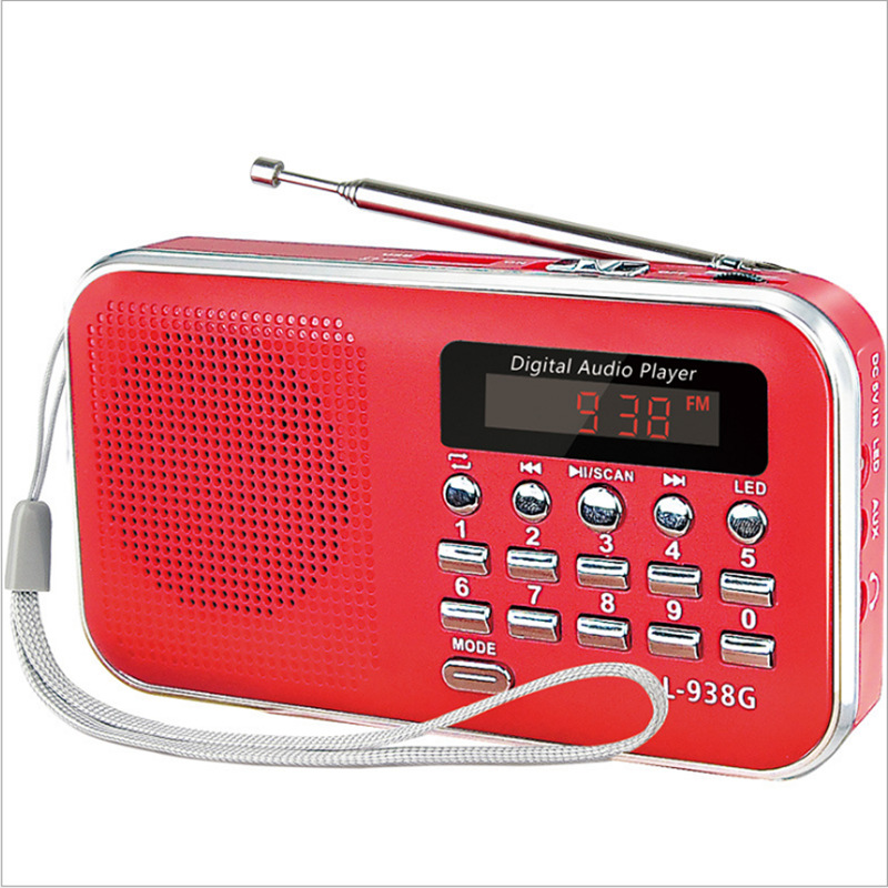 L-938G Multifunctional Solar Radio New Upgrade Card Insert Player Portable Speaker Outdoor Travel