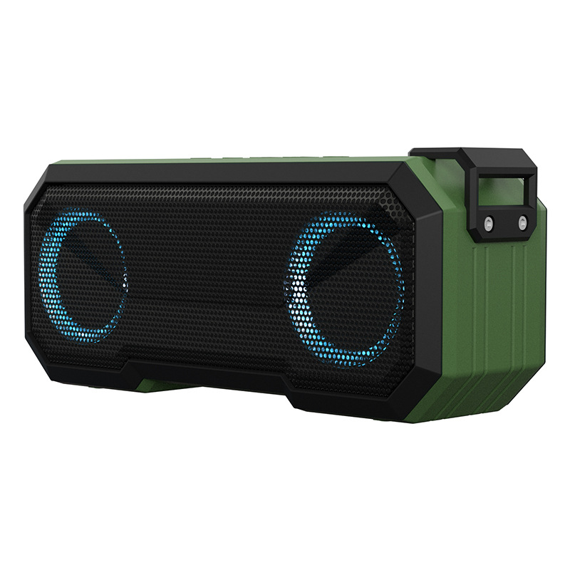 X8 wireless Bluetooth speaker IPX7 waterproof glowing speaker outdoor with power bank subwoofer colorful light speaker