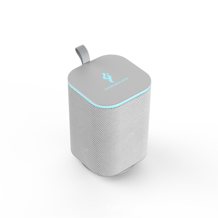 Custom-designed Outdoor Yoga Speaker with RGB Lighting, Fabric Finish, and Portable Wireless Bluetooth Capabilities