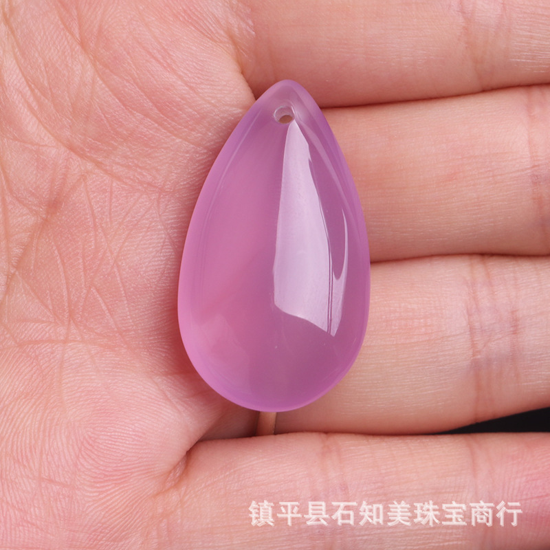 Brazilian Agate Pendant Ice Seed Pink Chalcedony Gourd Men Women Jade Maitreya Buddha Peace Button Pendant Jewelry