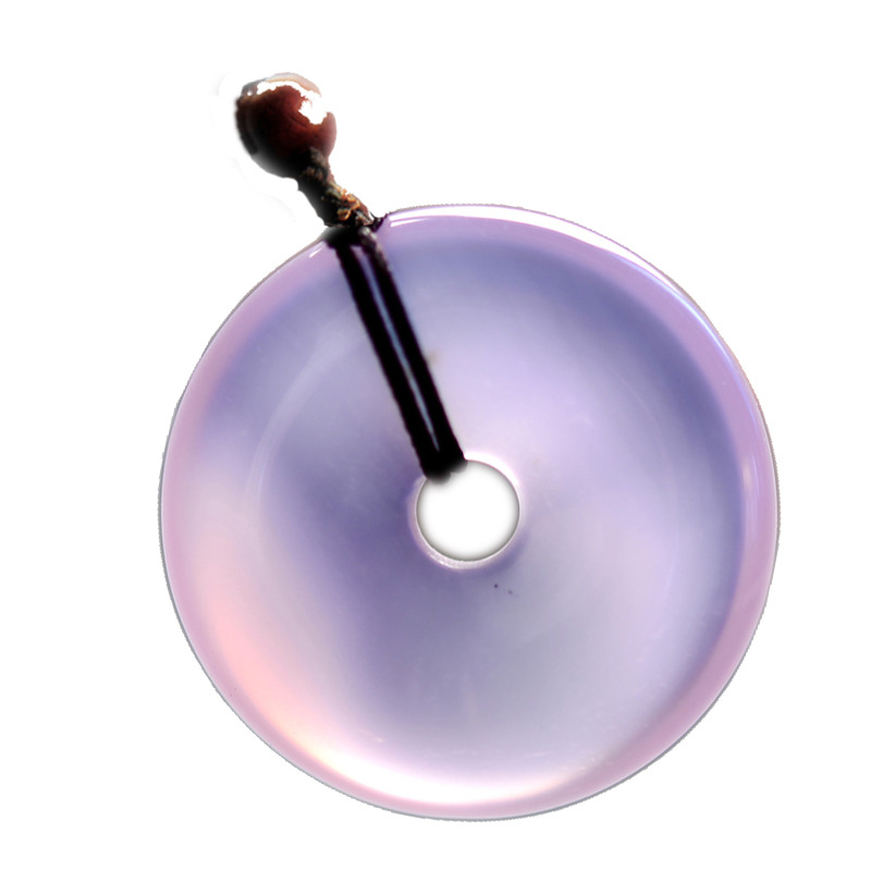 Brazilian Agate Pendant Ice Seed Pink Chalcedony Gourd Men Women Jade Maitreya Buddha Peace Button Pendant Jewelry