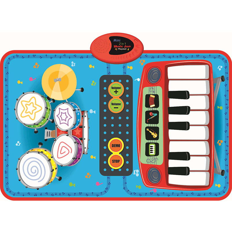 Infant and Young Children Drum Set Jazz Drum Electronic Keyboard Early Education Educational Boys and Girls Music Toy Birthday Gift
