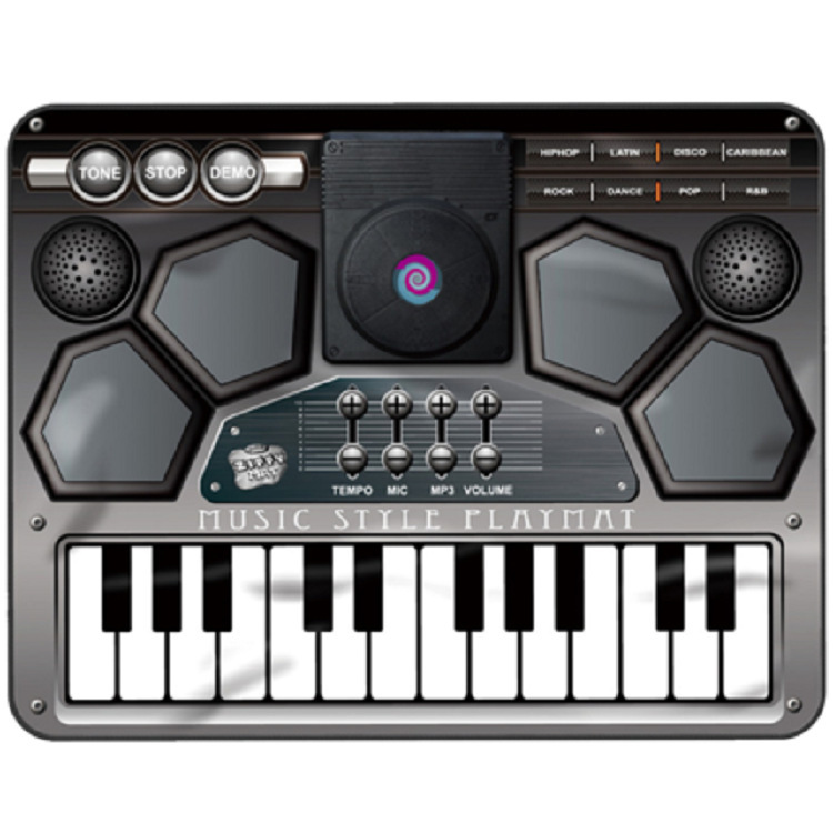 Children's Educational Game Toy Multifunctional DJ Turntable Drum Game Music Mat Electronic Keyboard Interest Cultivation