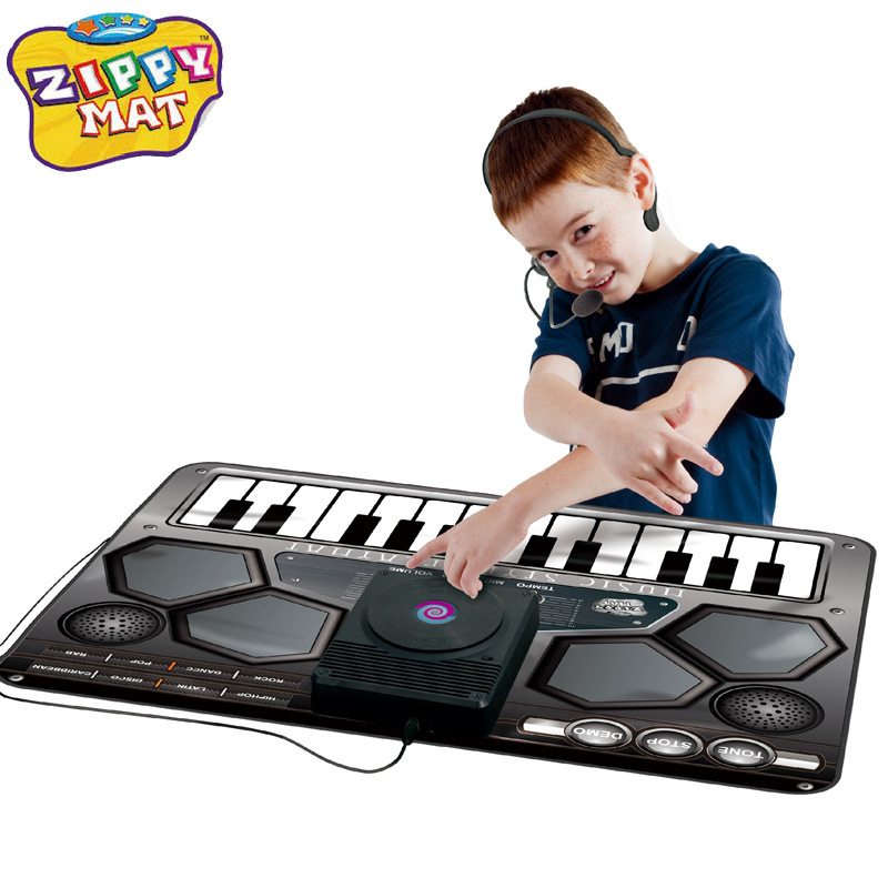 Children's Educational Game Toy Multifunctional DJ Turntable Drum Game Music Mat Electronic Keyboard Interest Cultivation