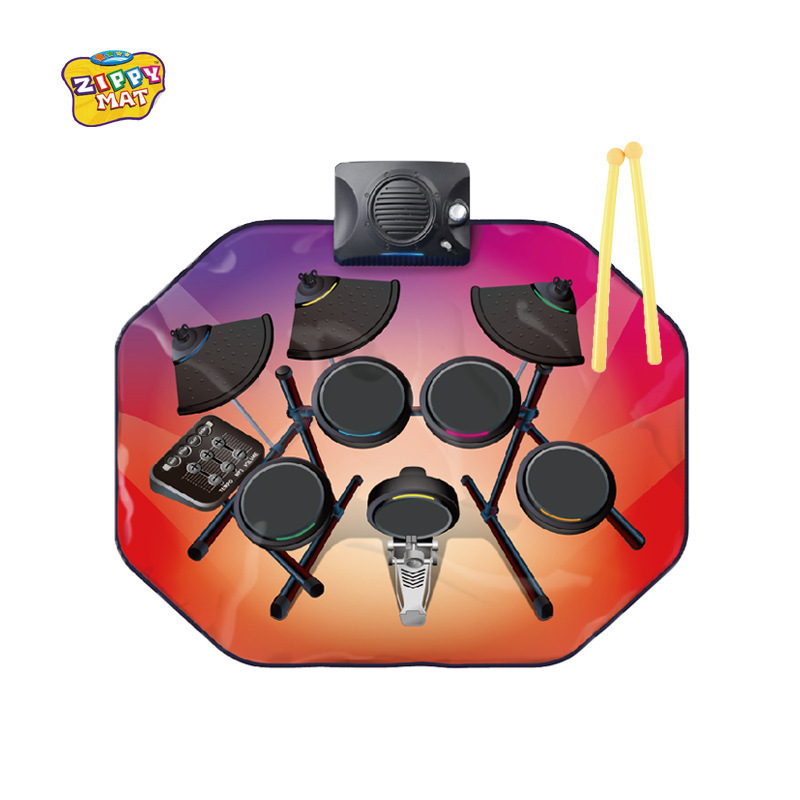Early Education Educational Children's Light-Up Drum Set Toy Multifunctional Intelligence Development Music Jazz Drum