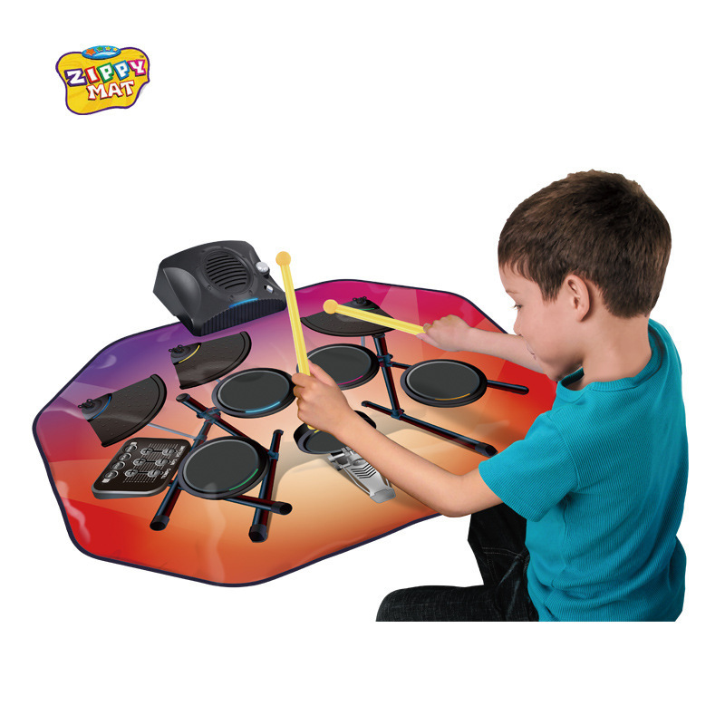 Early Education Educational Children's Light-Up Drum Set Toy Multifunctional Intelligence Development Music Jazz Drum