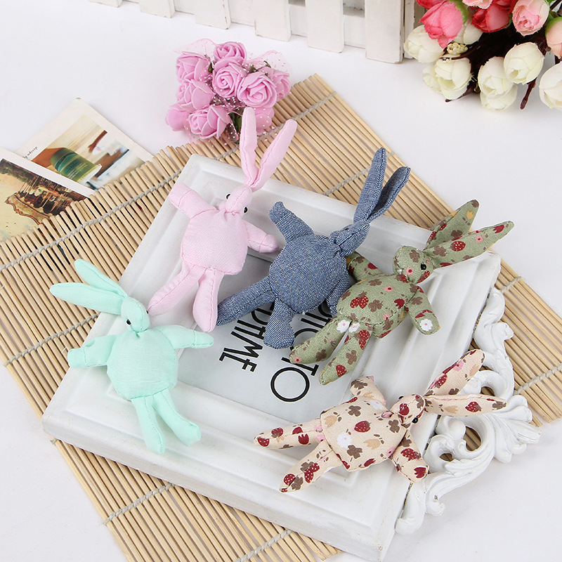 Lace Rabbit Long Ear Rock Rabbit Plush DIY Handmade Clothes Accessories Bag Accessories Doll Multiple Colors