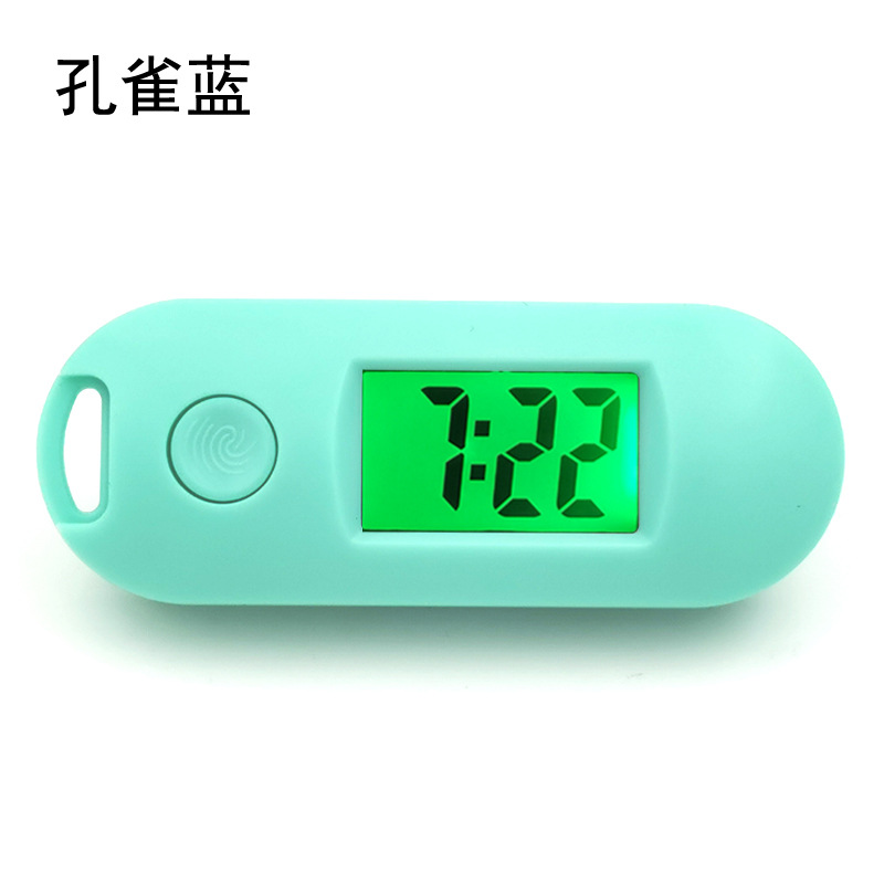 New student children electronic watch male female exam study triangle luminous electronic watch portable backpack keychain