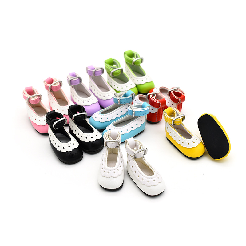 BJD Shoes 6-Point Doll High Heels Cotton Doll Doll Princess Shoes Elastic Buckle Accessories