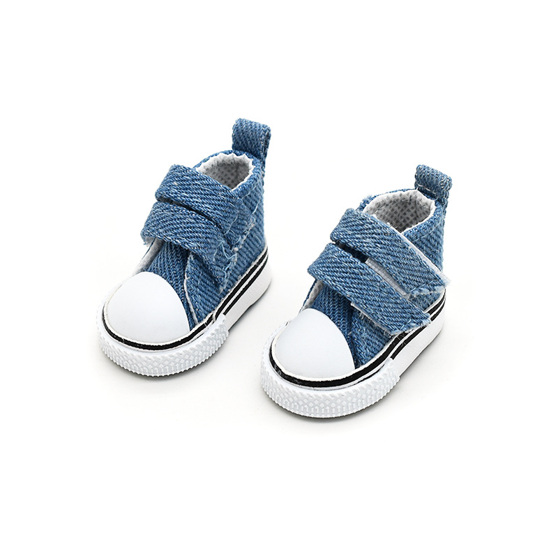 5cm Canvas Shoes Doll BJD 6-Point Velcro Canvas Shoes 20CM Cotton Doll Accessories