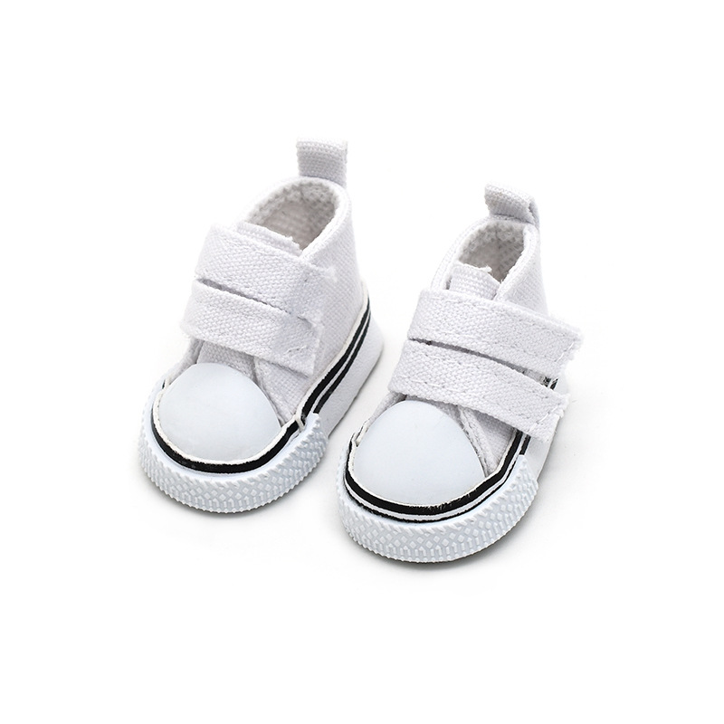 5cm Canvas Shoes Doll BJD 6-Point Velcro Canvas Shoes 20CM Cotton Doll Accessories