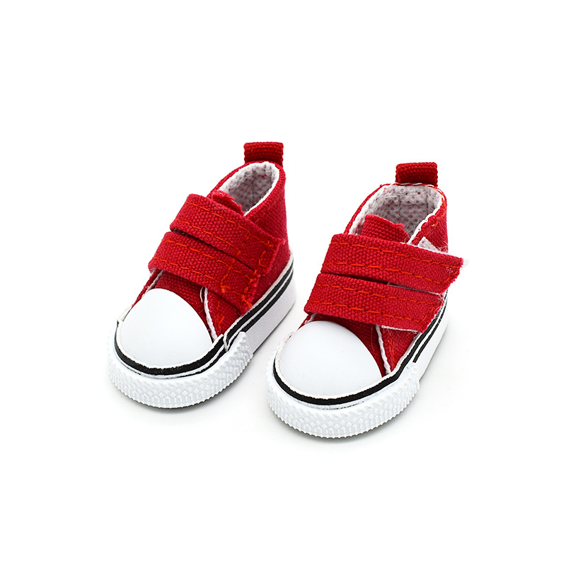5cm Canvas Shoes Doll BJD 6-Point Velcro Canvas Shoes 20CM Cotton Doll Accessories