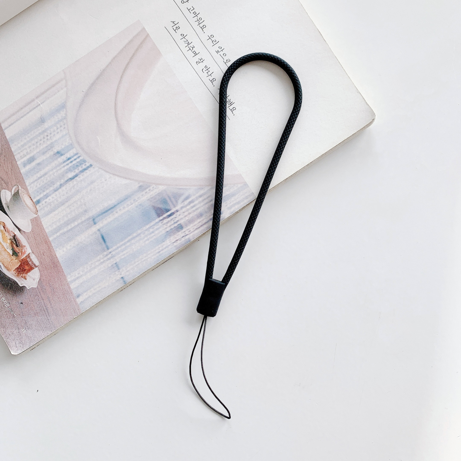Grid silicone phone lanyard fan silicone wrist lanyard gift moire lanyard colorful hanging rope
