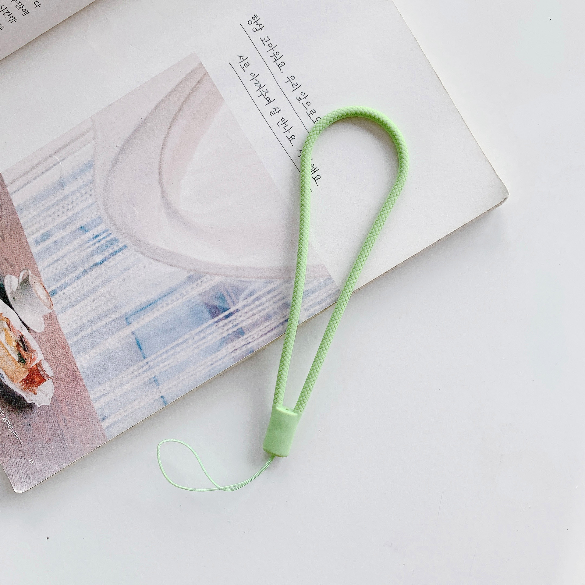 Grid silicone phone lanyard fan silicone wrist lanyard gift moire lanyard colorful hanging rope