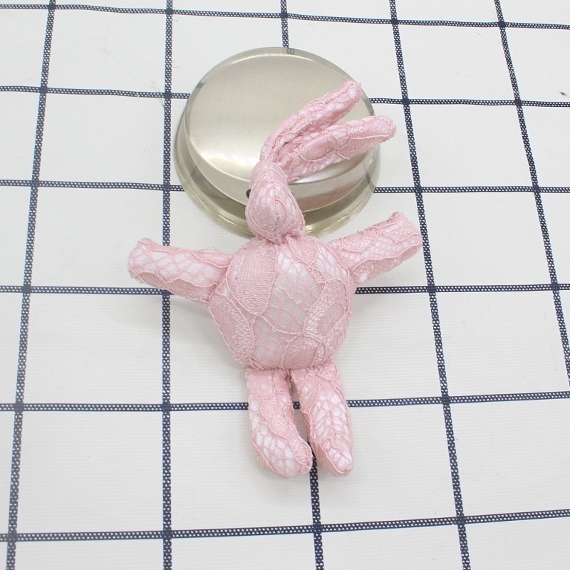 Lace Rabbit Long Ear Rock Rabbit Plush DIY Handmade Clothes Accessories Bag Accessories Doll Multiple Colors