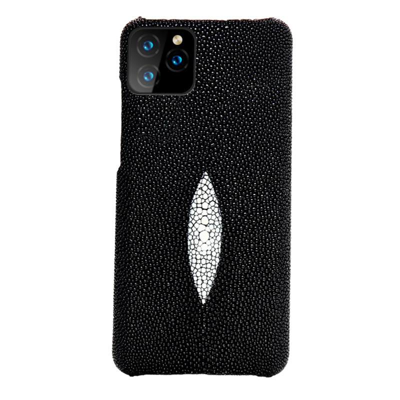 Applicable Apple 17 Pro Max Phone Case iPhone 16 PRO Leather Case Pearl Fish Genuine Leather 15 Protective Case 17 Air