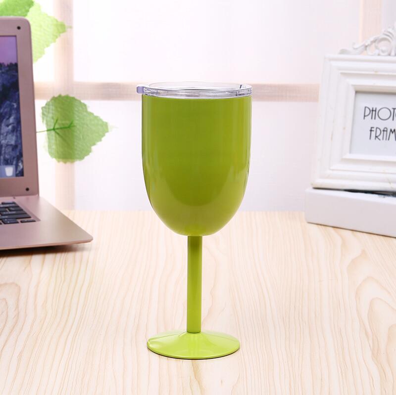 304 stainless steel goblet wine glass double-layer vacuum insulated champagne cocktail cup
