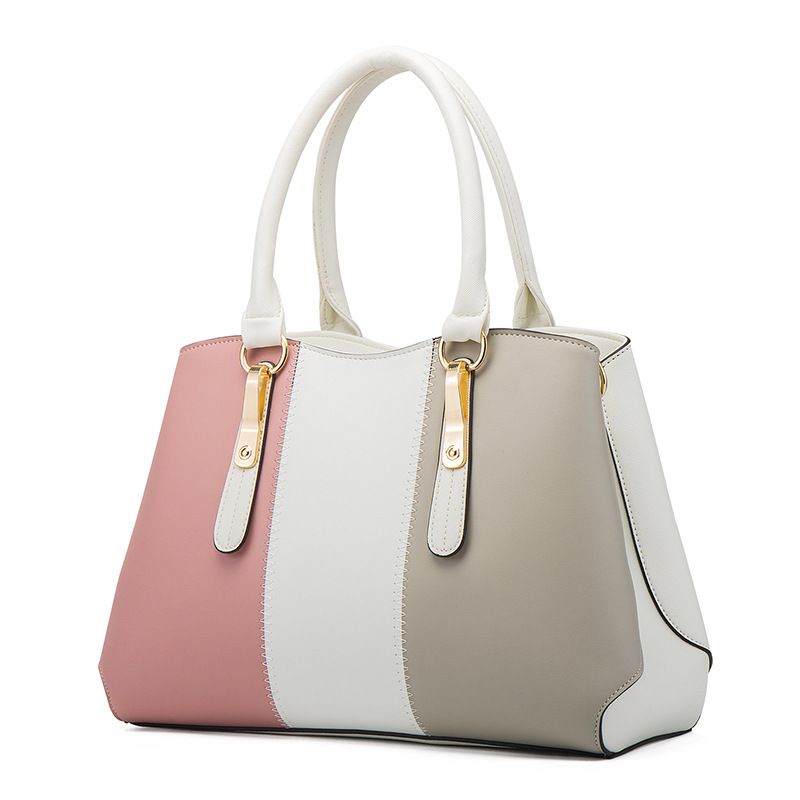 2026 new color-block women's bag women's handbag shoulder crossbody bag mother-child bag four-piece women's bag