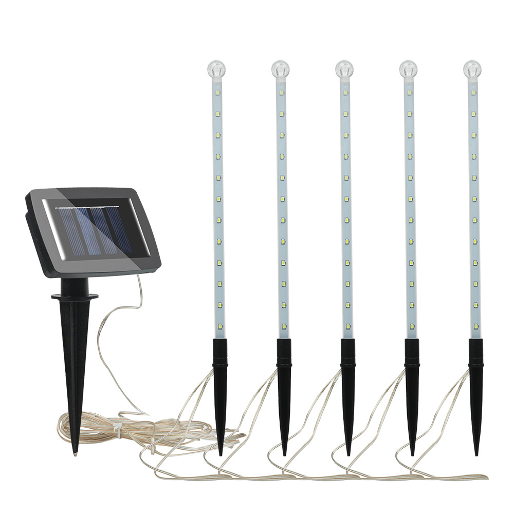 Solar meteor shower light outdoor waterproof LED road atmosphere light Christmas lawn decoration stake light