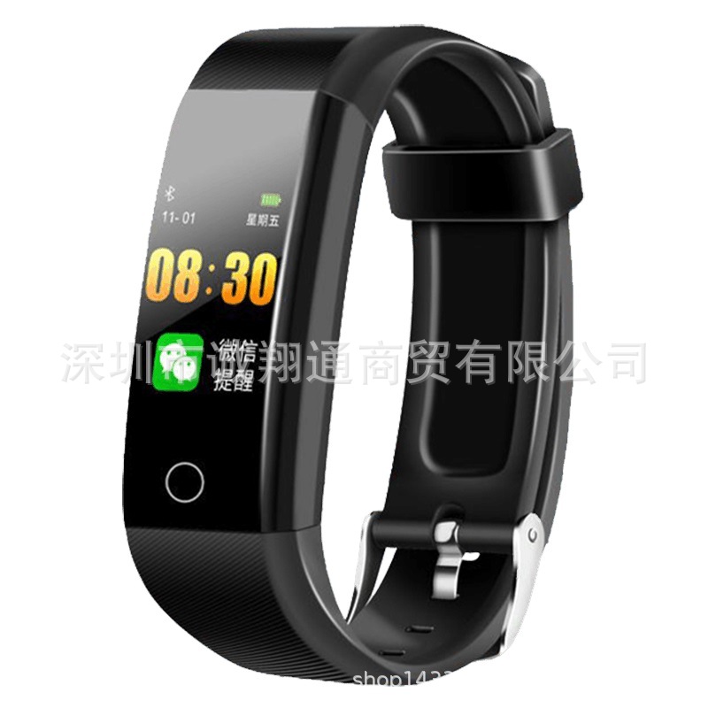 Smart Bracelet 115plus Blood Pressure Heart Rate Sports Bracelet Men Women Color Screen Pedometer Bracelet Watch