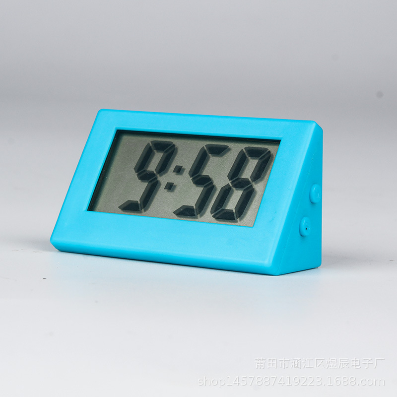 Bedroom Simple Small Electronic Watch Portable Elderly Large Character Watch Student Exam Silent Desktop Clock Mini Home Use