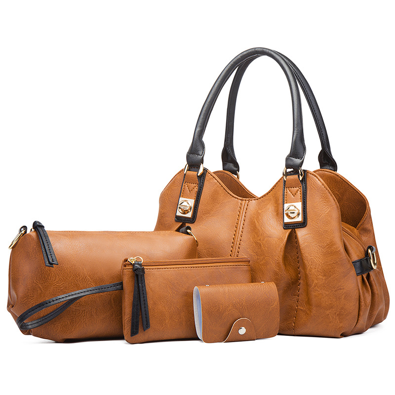 2026 new mother-child bag three-piece set handbag shoulder bag crossbody bag