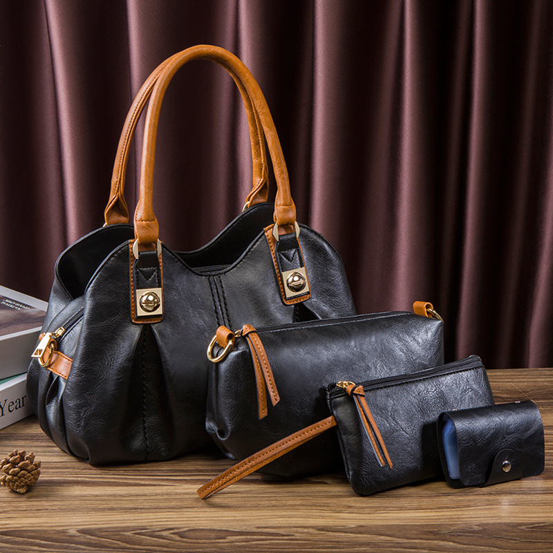 2026 new mother-child bag three-piece set handbag shoulder bag crossbody bag