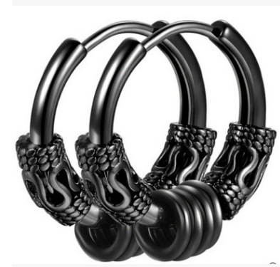 Earrings for men, men's earrings simple circle ear buckle season
