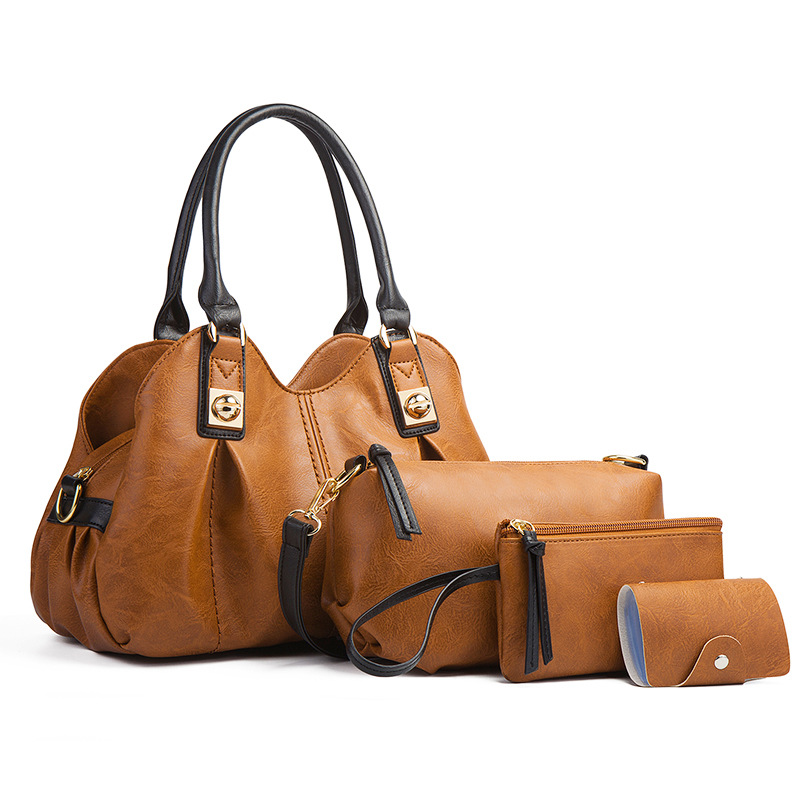 2026 new mother-child bag three-piece set handbag shoulder bag crossbody bag