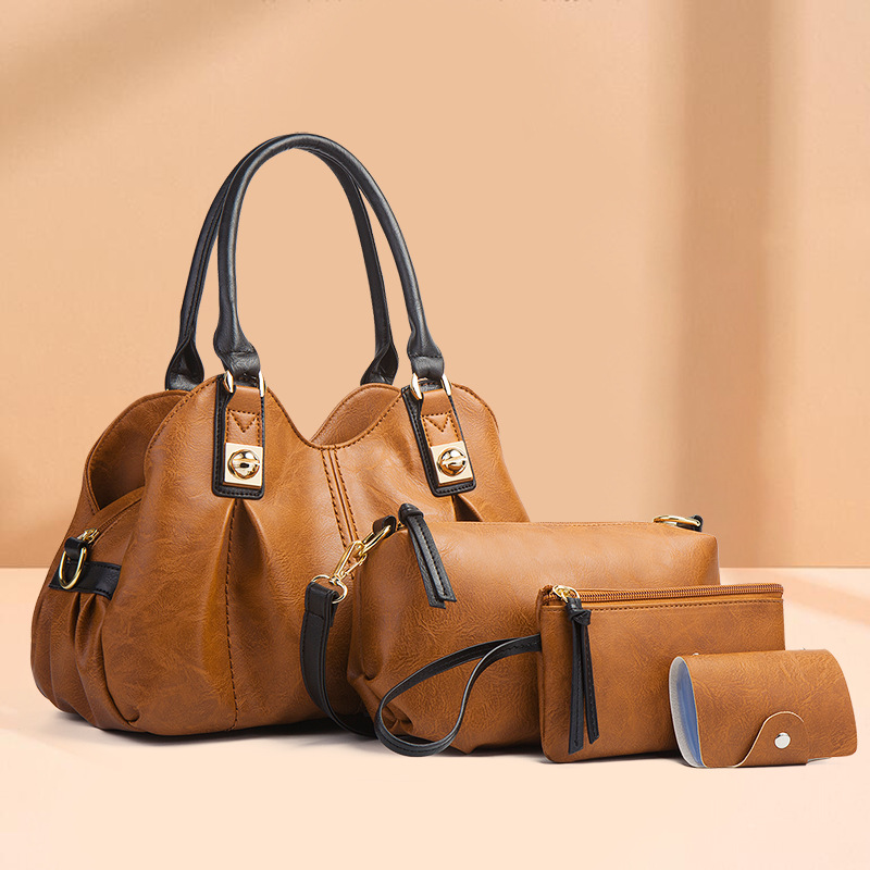 2026 new mother-child bag three-piece set handbag shoulder bag crossbody bag