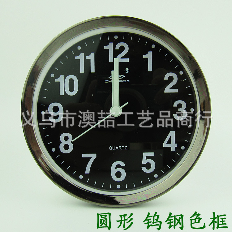 Alarm Clock Simple Exquisite Electroplated Frame Alarm Clock Round Square Oval Alarm Clock