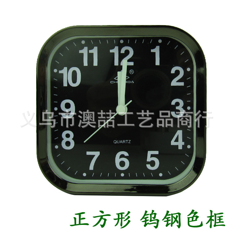Alarm Clock Simple Exquisite Electroplated Frame Alarm Clock Round Square Oval Alarm Clock