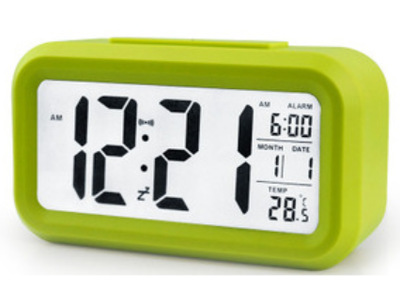 Silent Smart Clock, Night Light Lazy Student Alarm, Light Bedside Clock, Snooze Electronic Clock