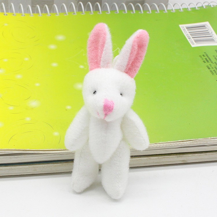 Plush Toy 4.5cm Jointed Rabbit Charm Doll Handmade Accessories Clothes Shoes Hat Accessories
