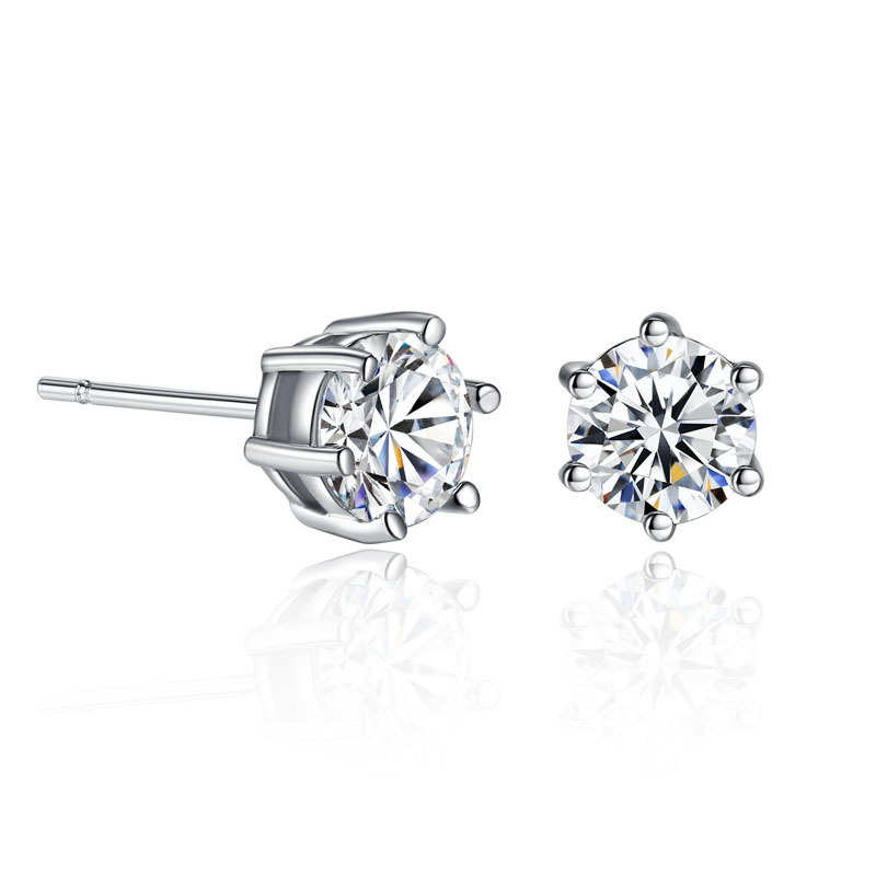 Simple Zircon Necklace Earring Ring Set Wedding Bride Accessory Women's Fresh Jewelry