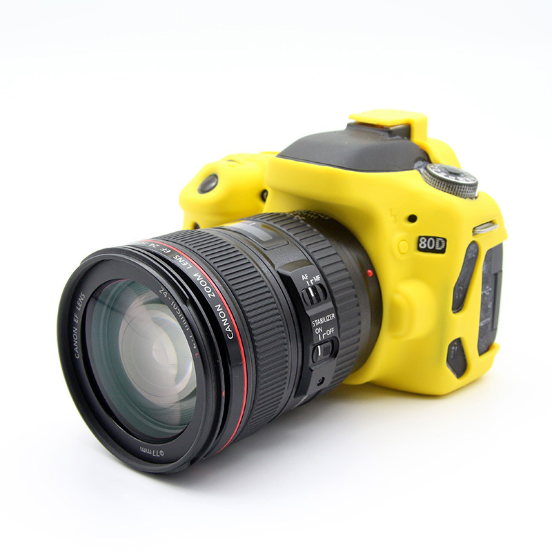 Silicone case protective case for Canon CANON 80D DSLR camera