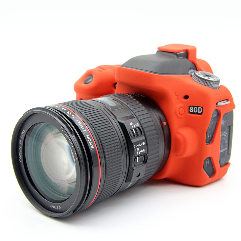 Silicone case protective case for Canon CANON 80D DSLR camera