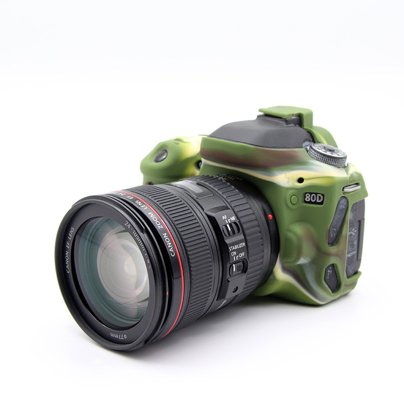 Silicone case protective case for Canon CANON 80D DSLR camera