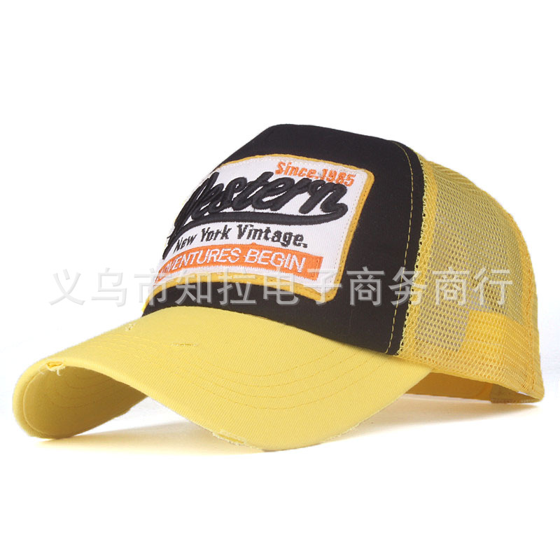 New patch mesh baseball cap for men and women