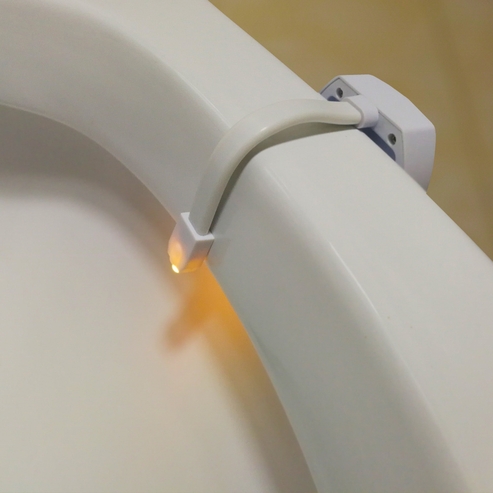New 8-color human body induction toilet light LED night light USB rechargeable bathroom toilet lighting atmosphere light