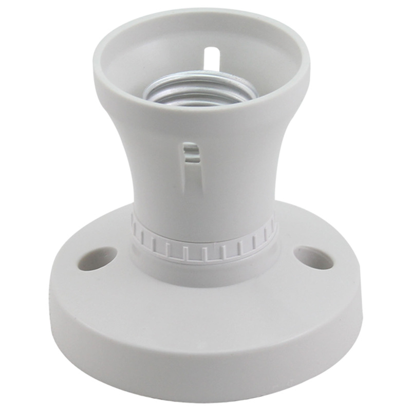 Applicable for high-power LED energy-saving lamps, bakelite shell E27 screw lamp holder, heat-resistant all-copper fittings straight lamp head