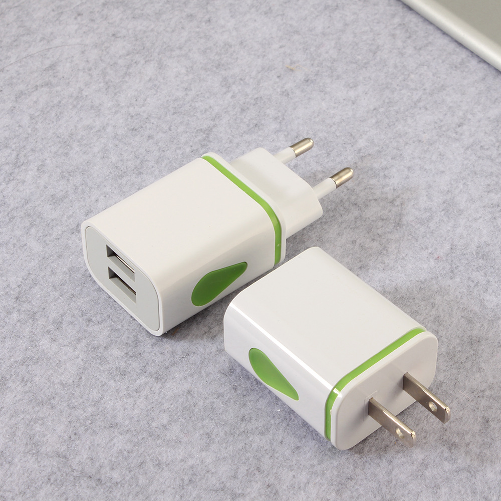 2USB Water Drop LED Light Charger Smartphone Dual Port Drop Travel Charger Raindrop Charging Head Fast Charging